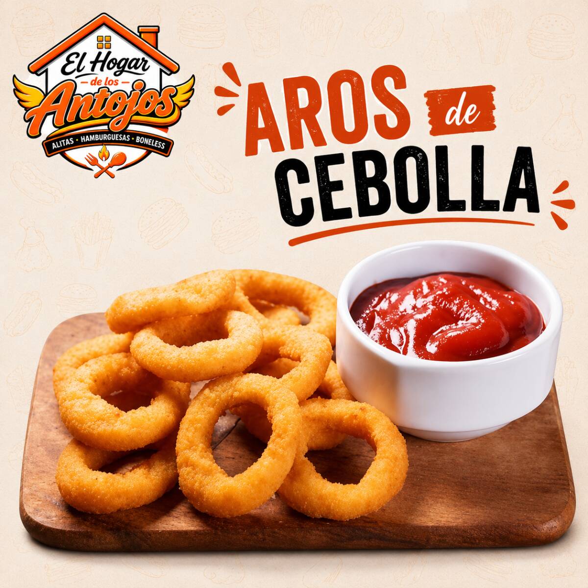 Aros de Cebolla 10 Piezas.