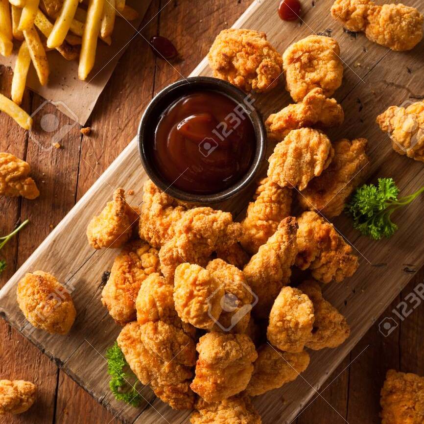 PALOMITAS DE POLLO 25 PZ CON PAPAS
