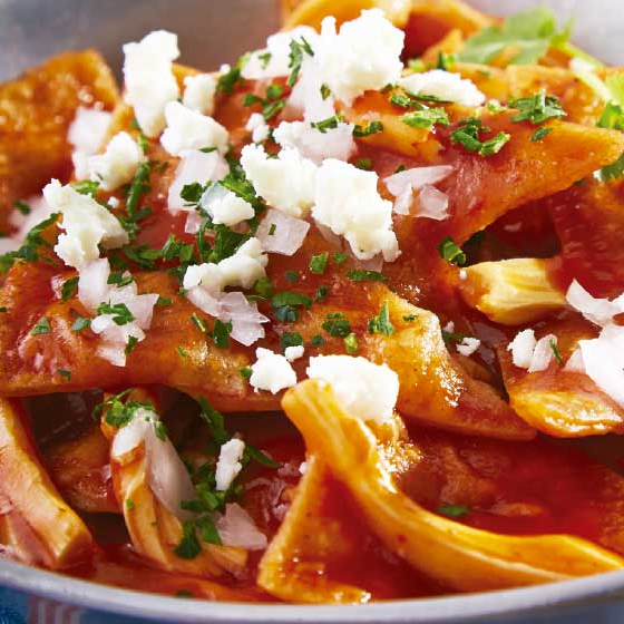 CHILAQUILES ROJOS SENCILLO PICOSO
