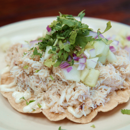Tostada de Jaiba