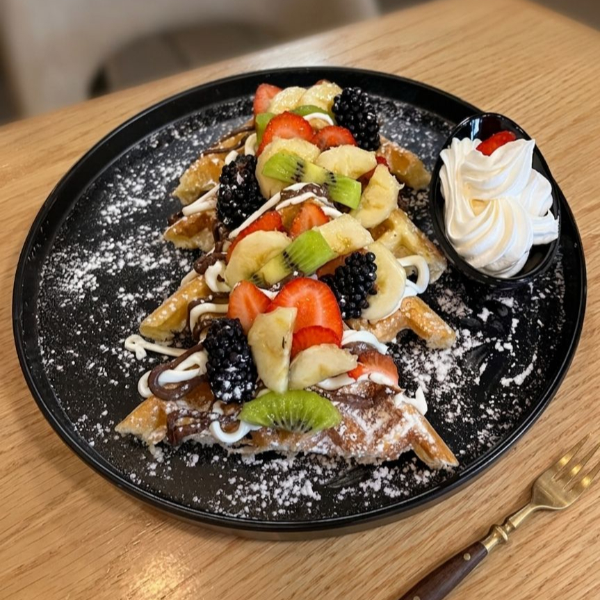 Waffles Tropicales