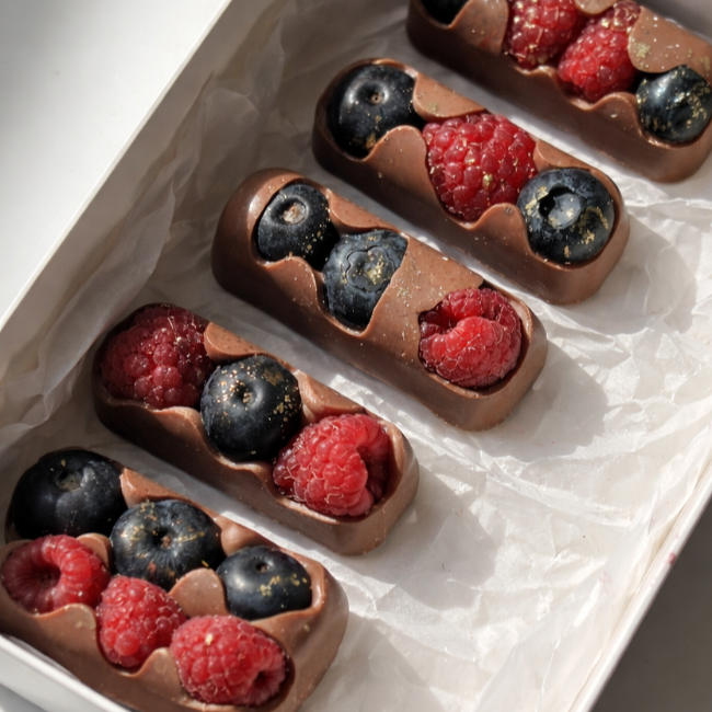 Chocolate Con Frutos Rojos