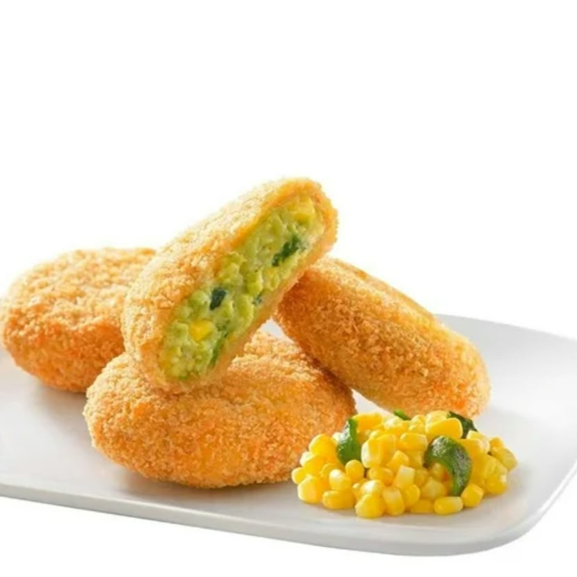 4 Medallones de Rajas y Elote