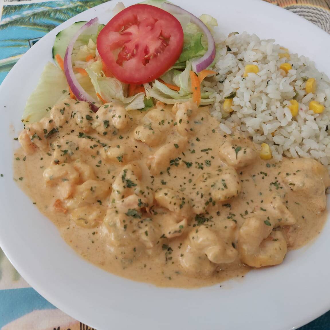 Camarones Crema con Chipotle