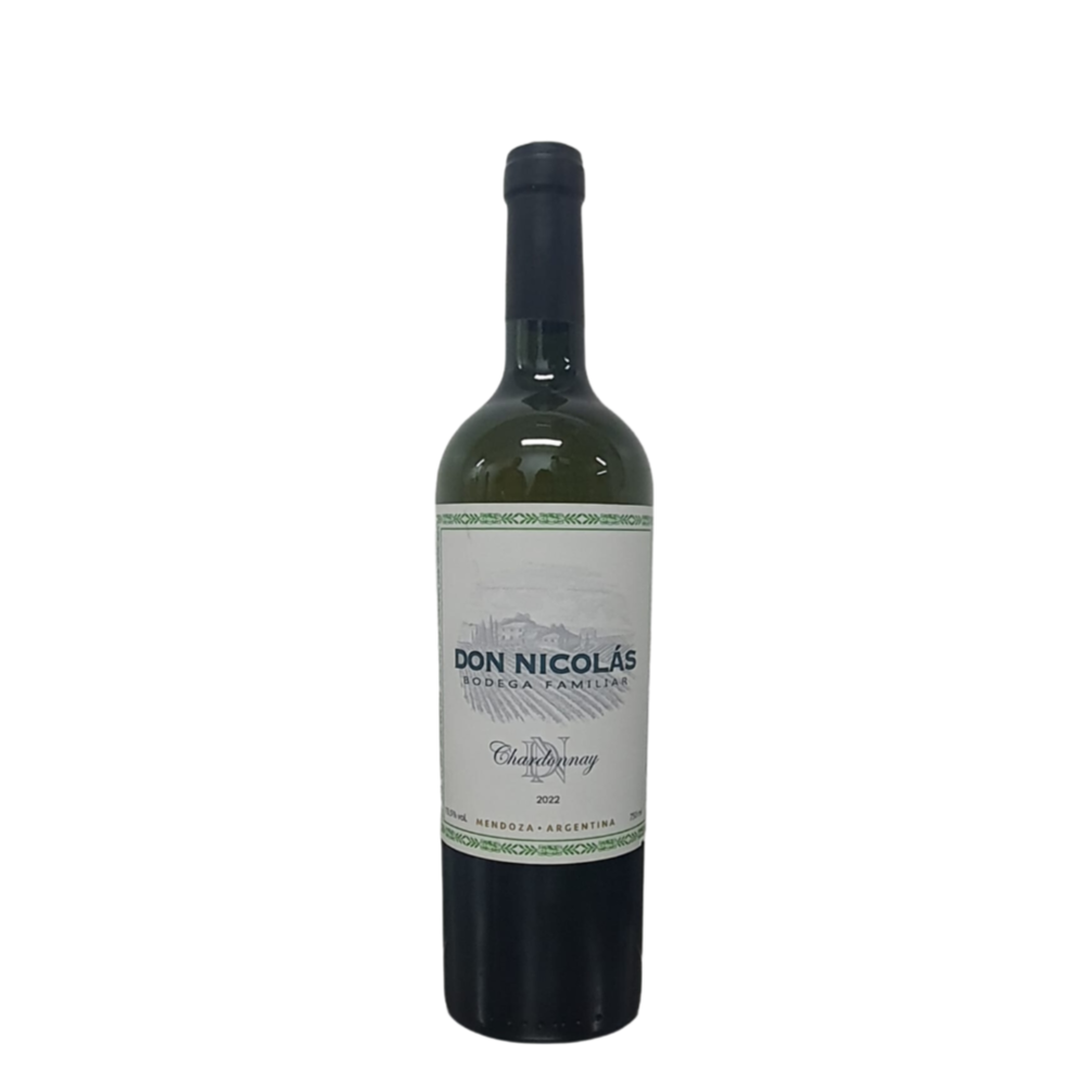 O Don Nicolás Chardonnay é um vinho branco elegante e refrescante, proveniente da renomada região vitivinícola de Mendoza, na Argentina. Elaborado com meticulosidade pela vinícola Don Nicolás, este exemplar se destaca por sua acidez vibrante, aromas frutados e minerais e um final persistente que te convida a mais um gole..