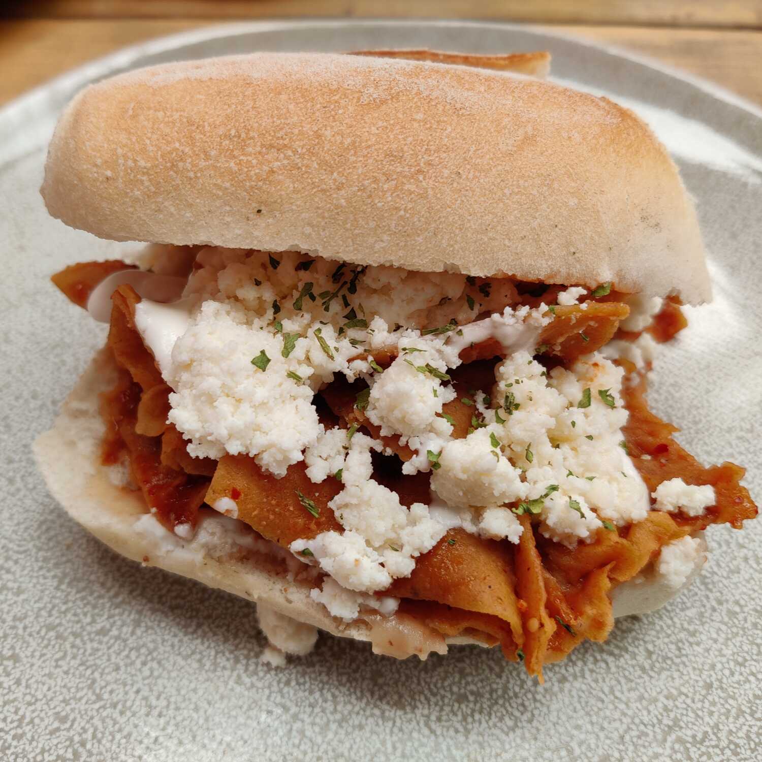 Torta de Chilaquiles