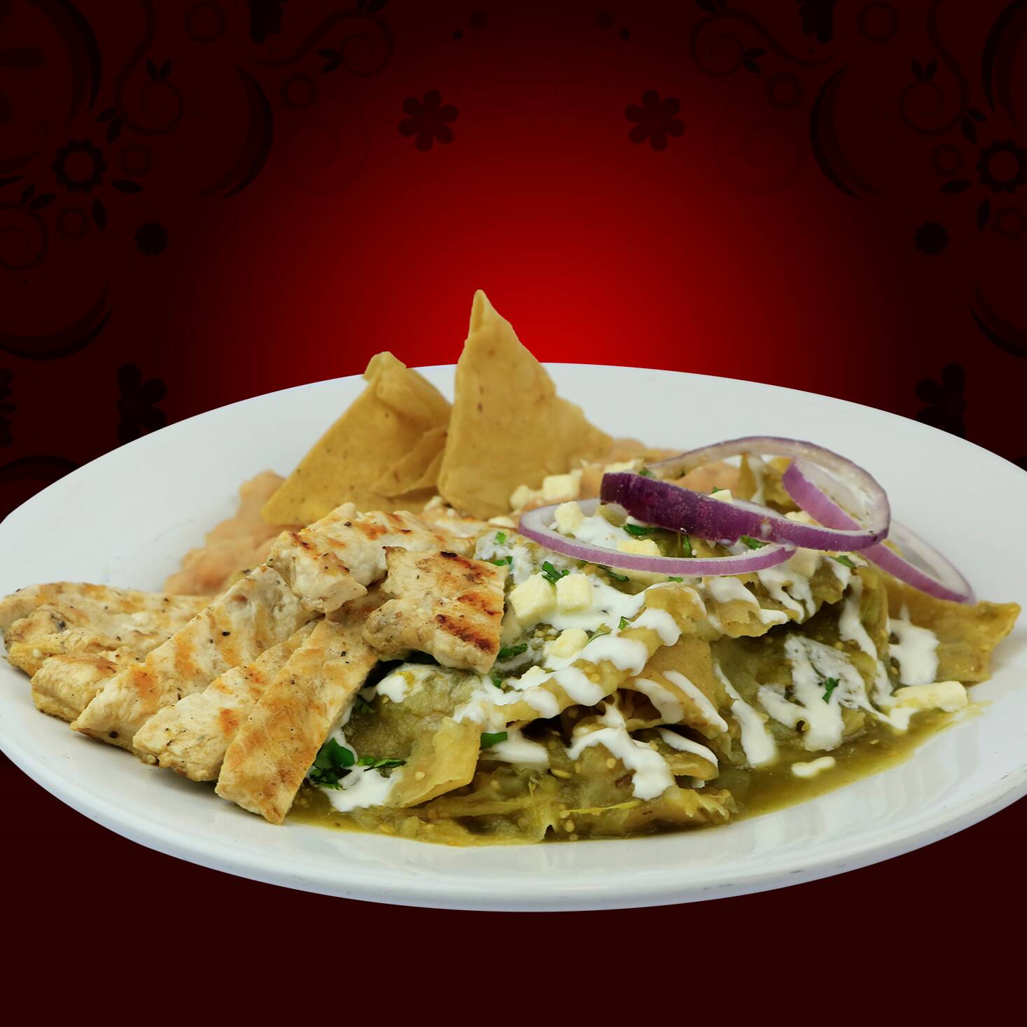 Chilaquiles con Pollo