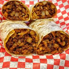 Burritos de papas con chorizo