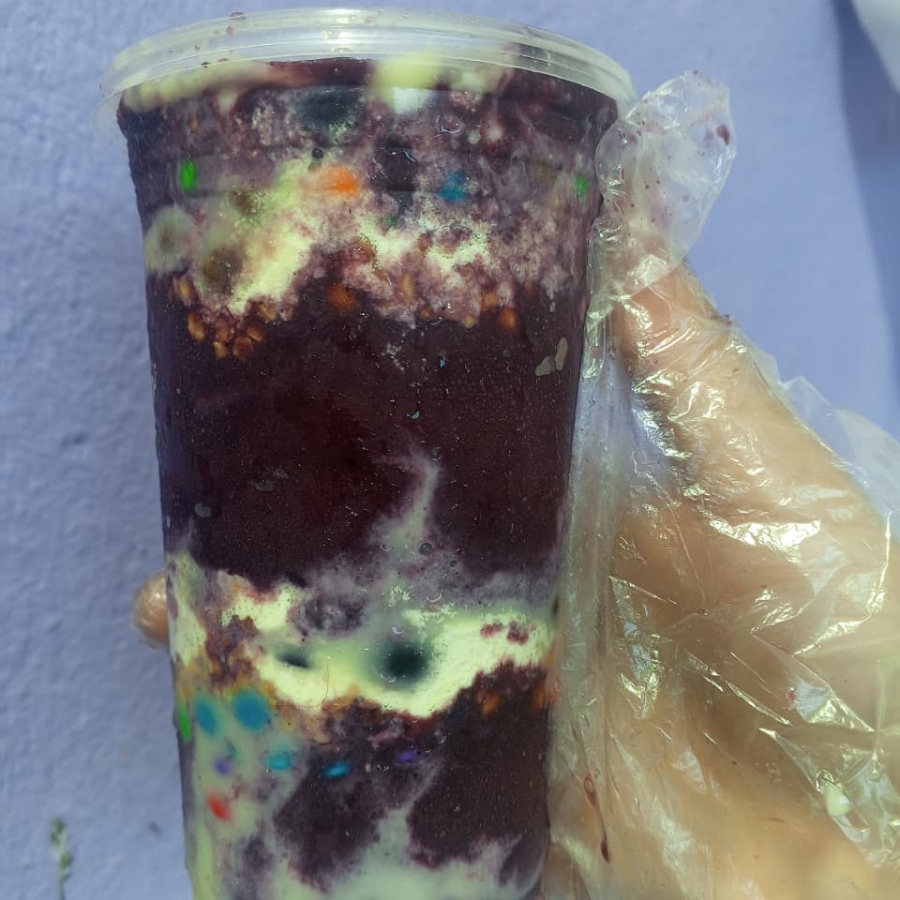 Açaí 400ml, leite em pó,uva, leite condensado,