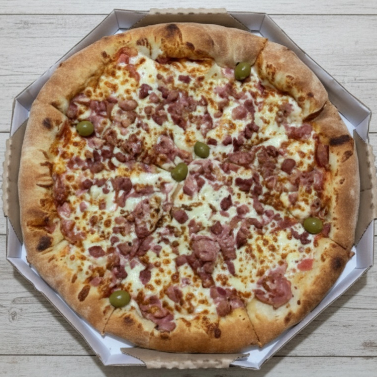Mussarela e bacon
