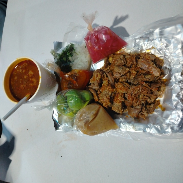 ¼ kg de birria res