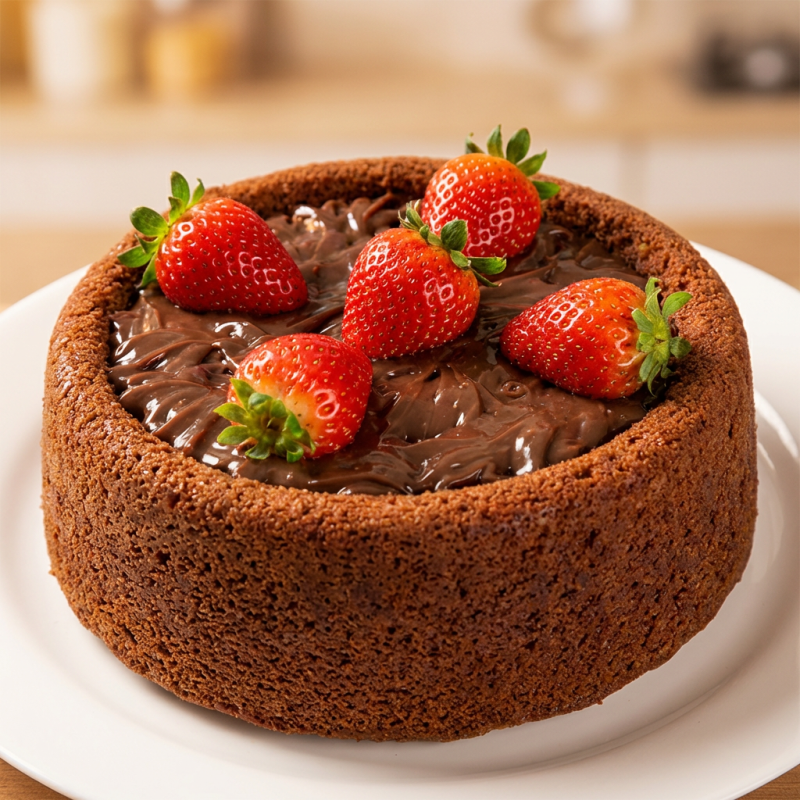 Sob o nome 'Piscininha de Chocolate com Muita Chocolate', este delicioso bolo piscininha promete uma experiência verdadeiramente indulgente. Com um peso médio de 850g, esta delícia é generosa o suficiente para servir de 5 a 8 pedaços.