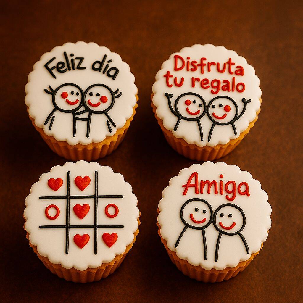 Caja de Cupcake X4 Amigo