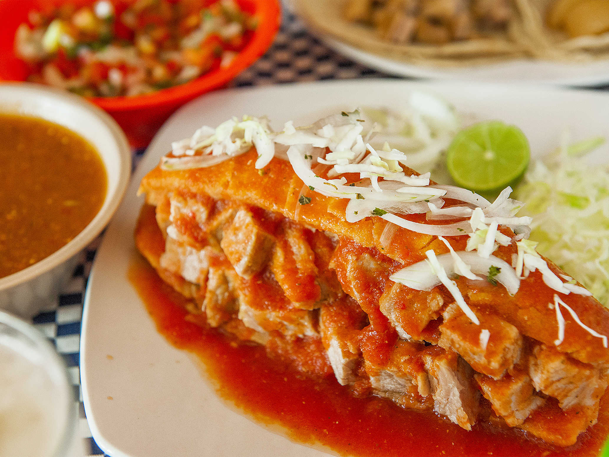 Torta ahogada mixta.