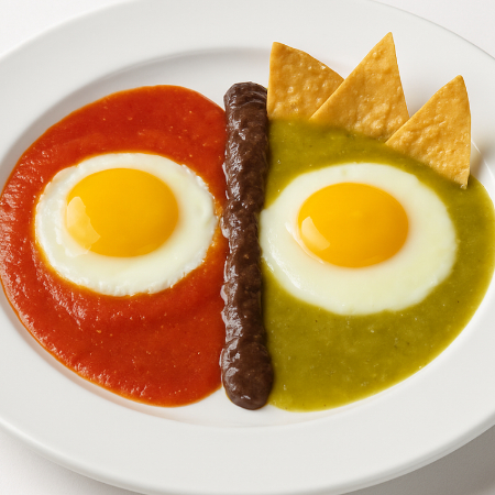 🍳🍅🌶️ Huevos divorciados