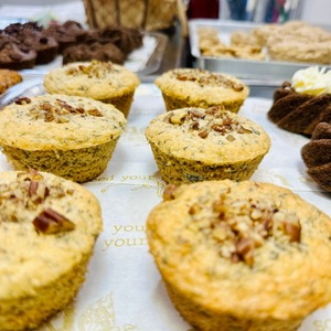 Muffins de plátano sin azúcar agregada