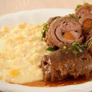 Arroz branco, feijão, purê de batata