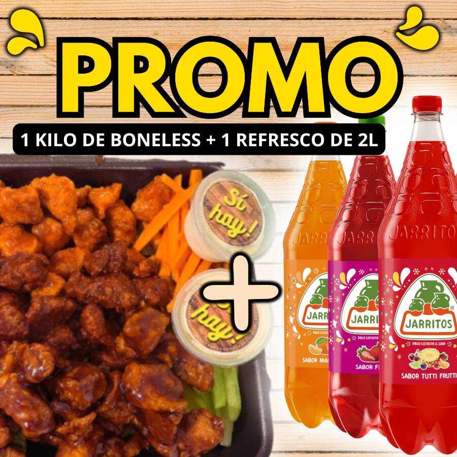 1KG BONELESS + REFRESCO JARRITO DE 2 LITROS