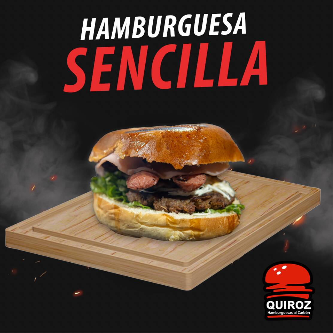 HAMBURGUESA SENCILLA