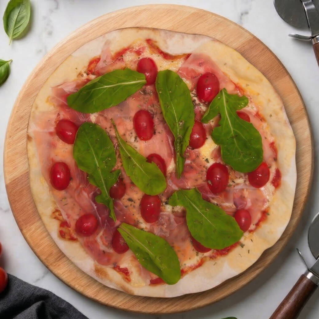 Este combo espetacular inclui a deliciosa Pizza Do Chef de 30cm, com um rico molho de tomate pelati, mozzarella, uma generosa camada de mozzarella de búfala, tomates-cereja frescos e fatias finas de presunto de Parma para um sabor irresistível. Também incluímos a doce e suculenta Pizza Banana com Canela de 20cm, que traz uma combinação inesperada e surpreendentemente deliciosa. E, para completar, uma Coca-Cola de 1,5l. Este combo é perfeito para compartilhar com amigos e família!