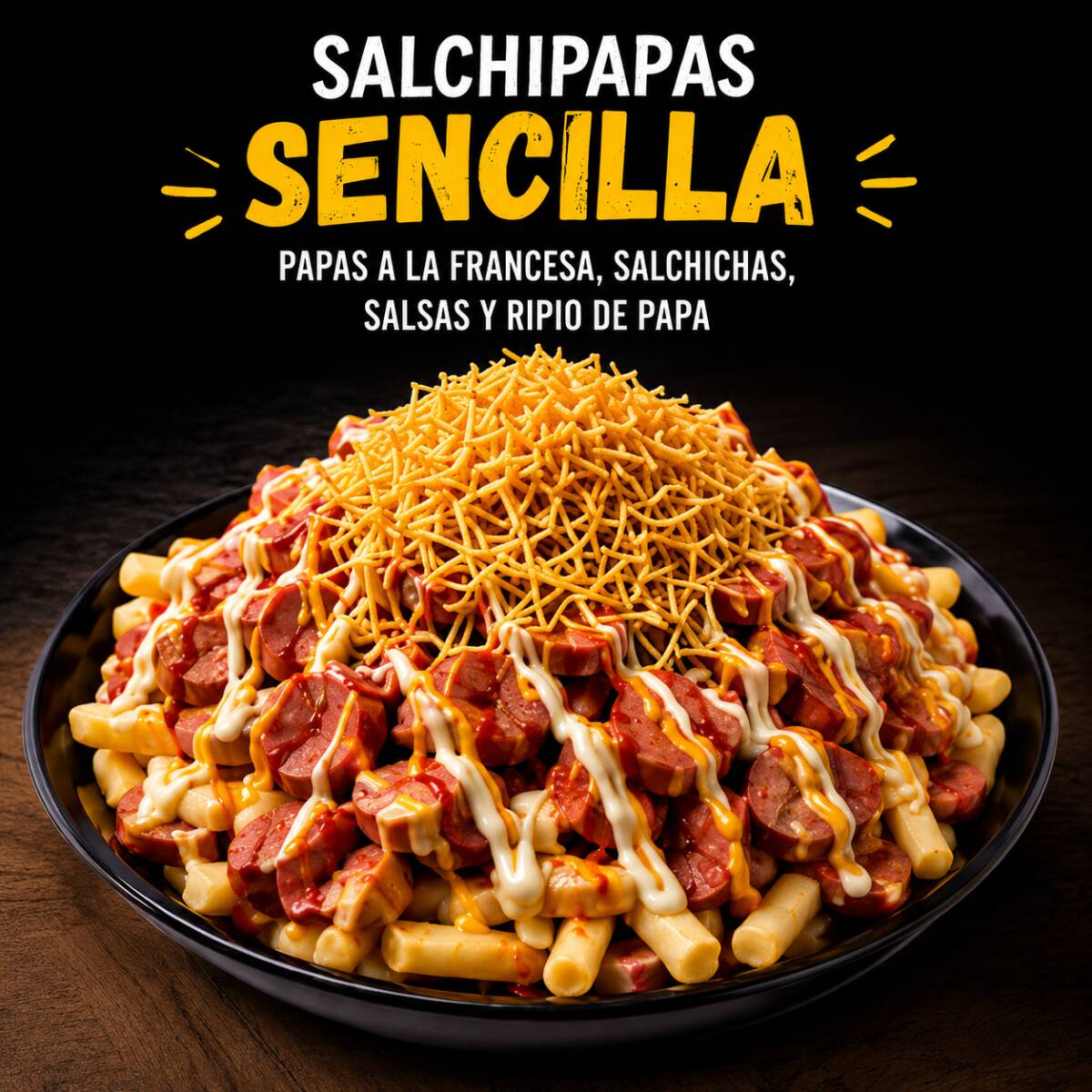 Salchipapa Sencilla