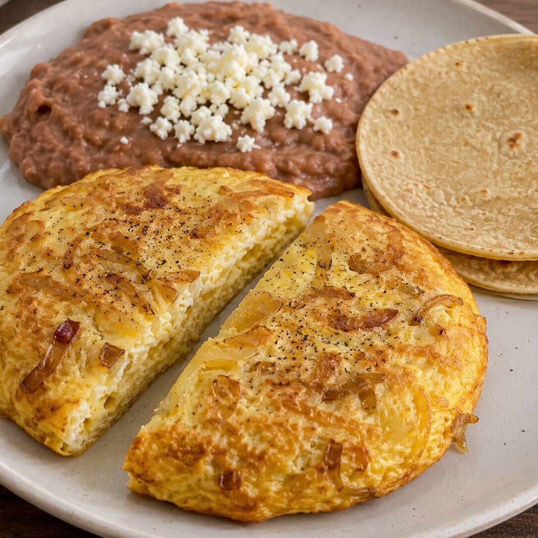 Torta de Huevo Encebollada