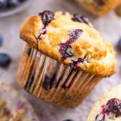 Muffin de yogurt y blueberry