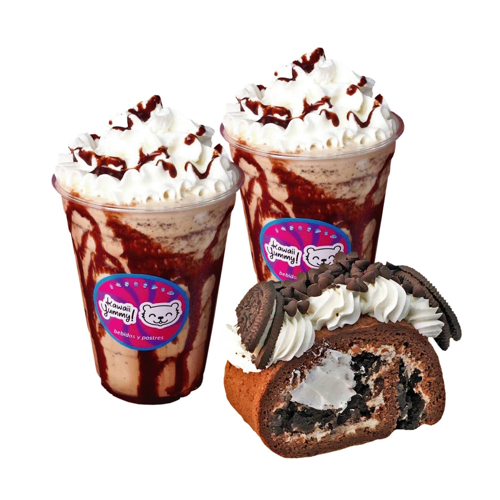 2 Yummy Frappé + 1 Cake Roll