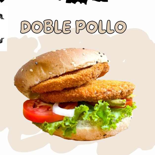 Hamburguesa Doble de Pollo