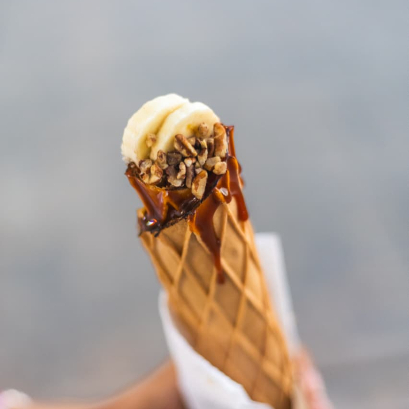 Plátano + Cajeta + Nuez