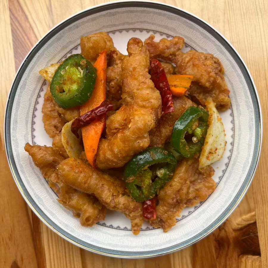 Pollo empanizado