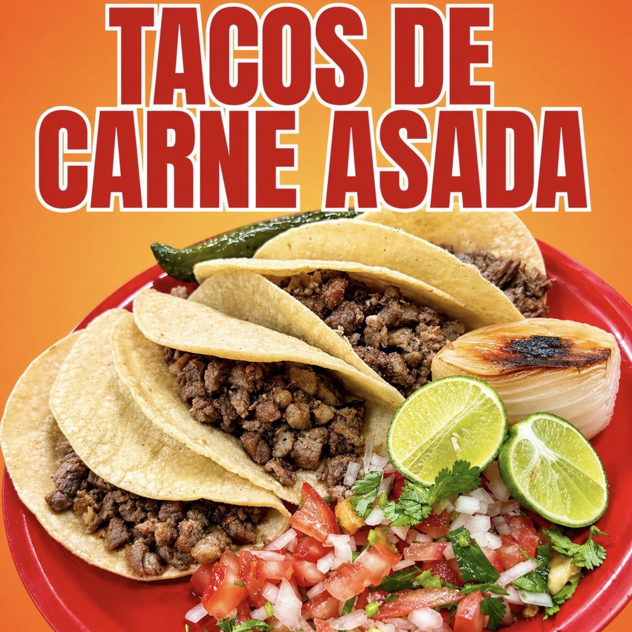 Orden de Tacos de Carne Asada