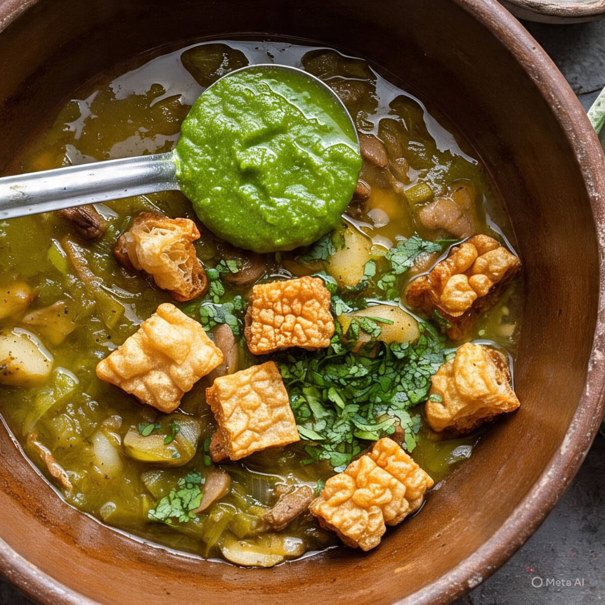 Chicharron En Salsa Verde 1/2 KG