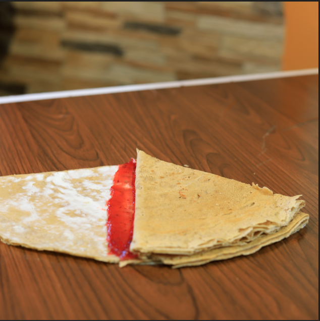 Crepa de Philadelphia con Mermelada de Fresa