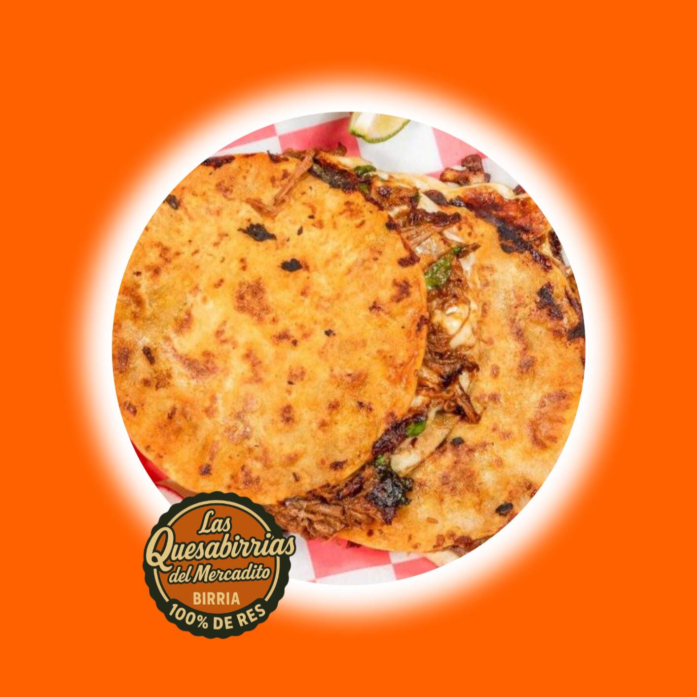 Empalme de Birria de Res con Queso