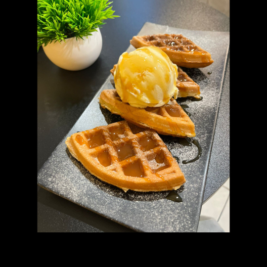 Waffle Caramelo Helado