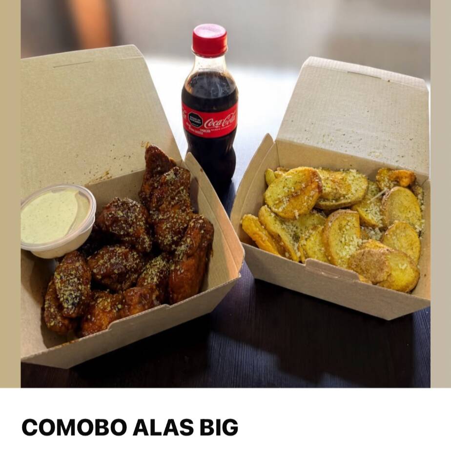 Combo Alas "BIG" (X12) + Papas + Gaseosa