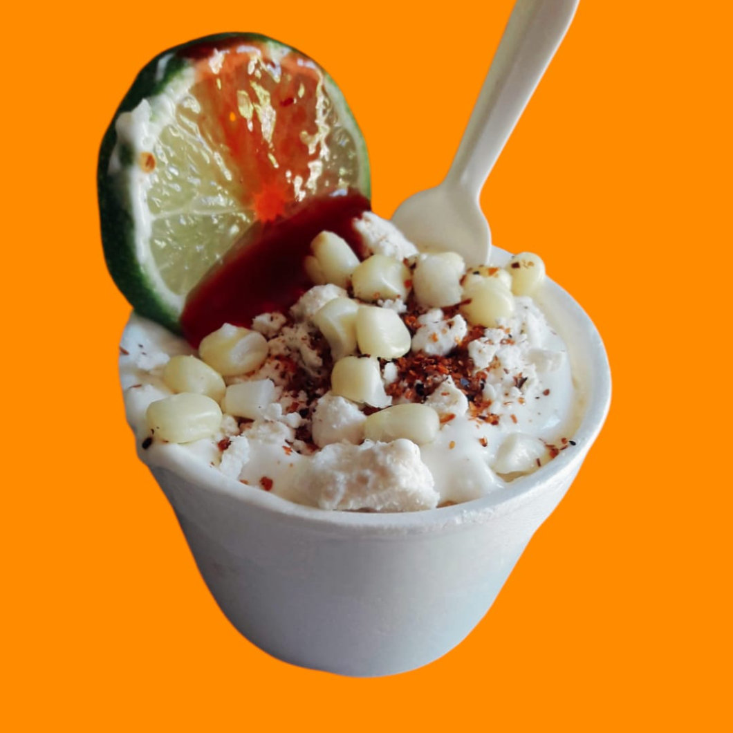 Esquite con Crema y Queso, De 8 oz