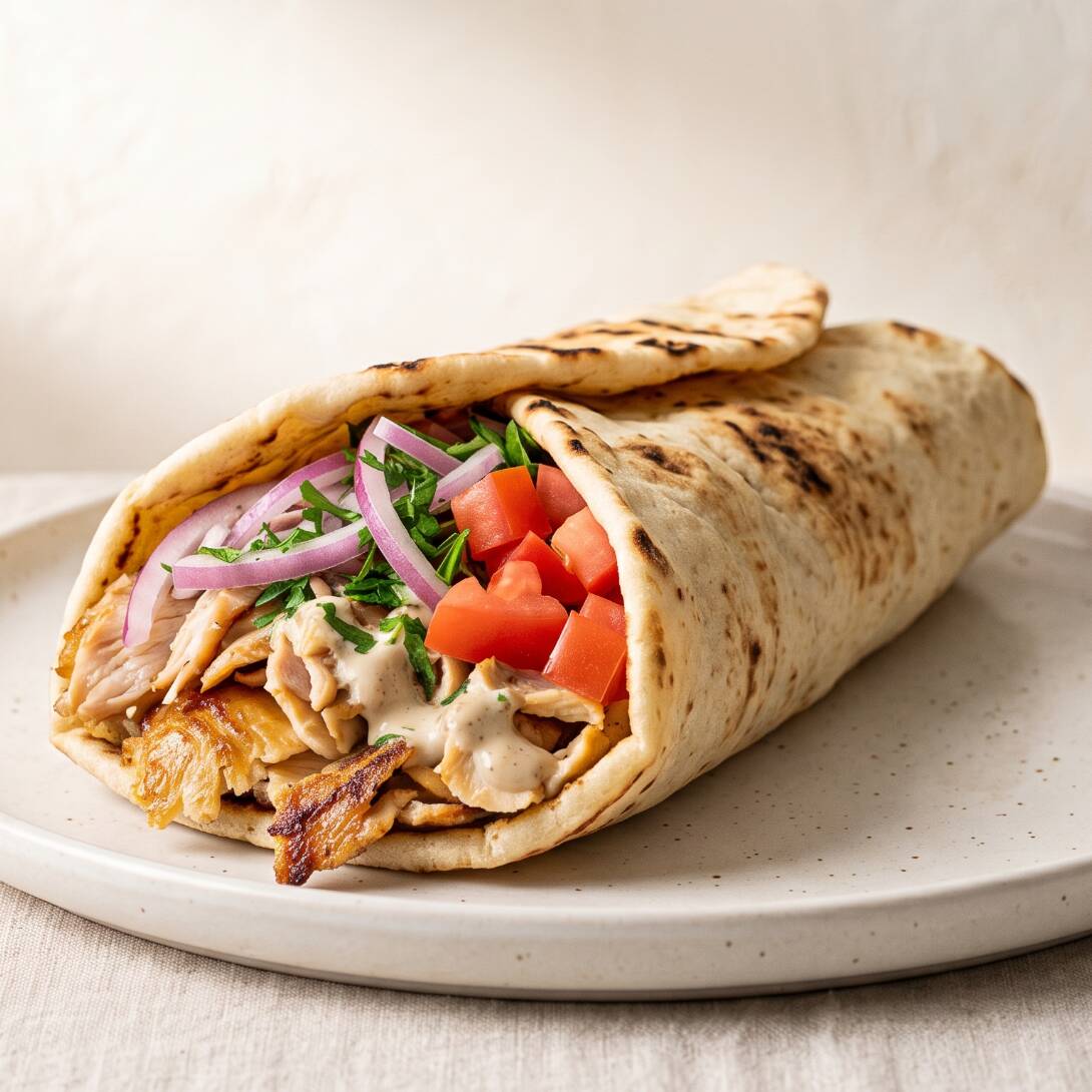 SHAWARMA DE POLLO SIN COMPLEMENTOS