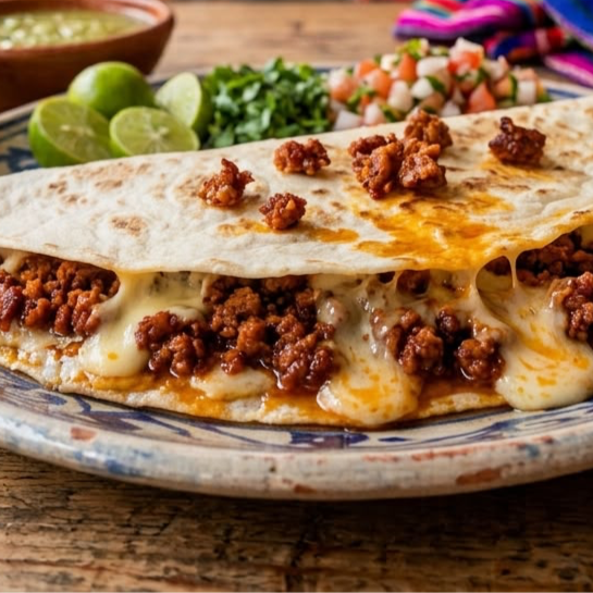 QUESADILLA DE HARINA DE CHORIZO