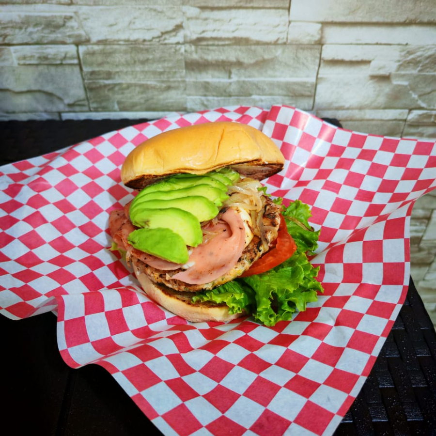 Hamburguesa de Hawaiana de Pollo