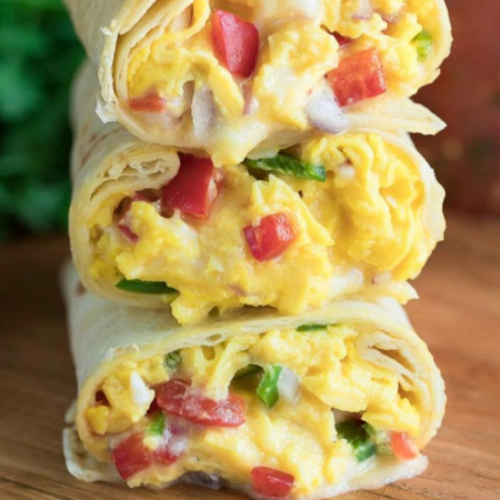 BURRITO DE HUEVO A LA MEXICANA