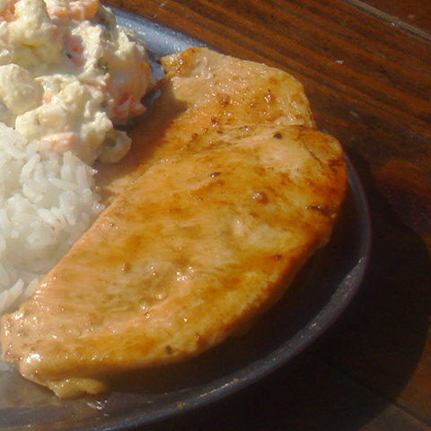 Filé de frango, arroz, feijão e fritas