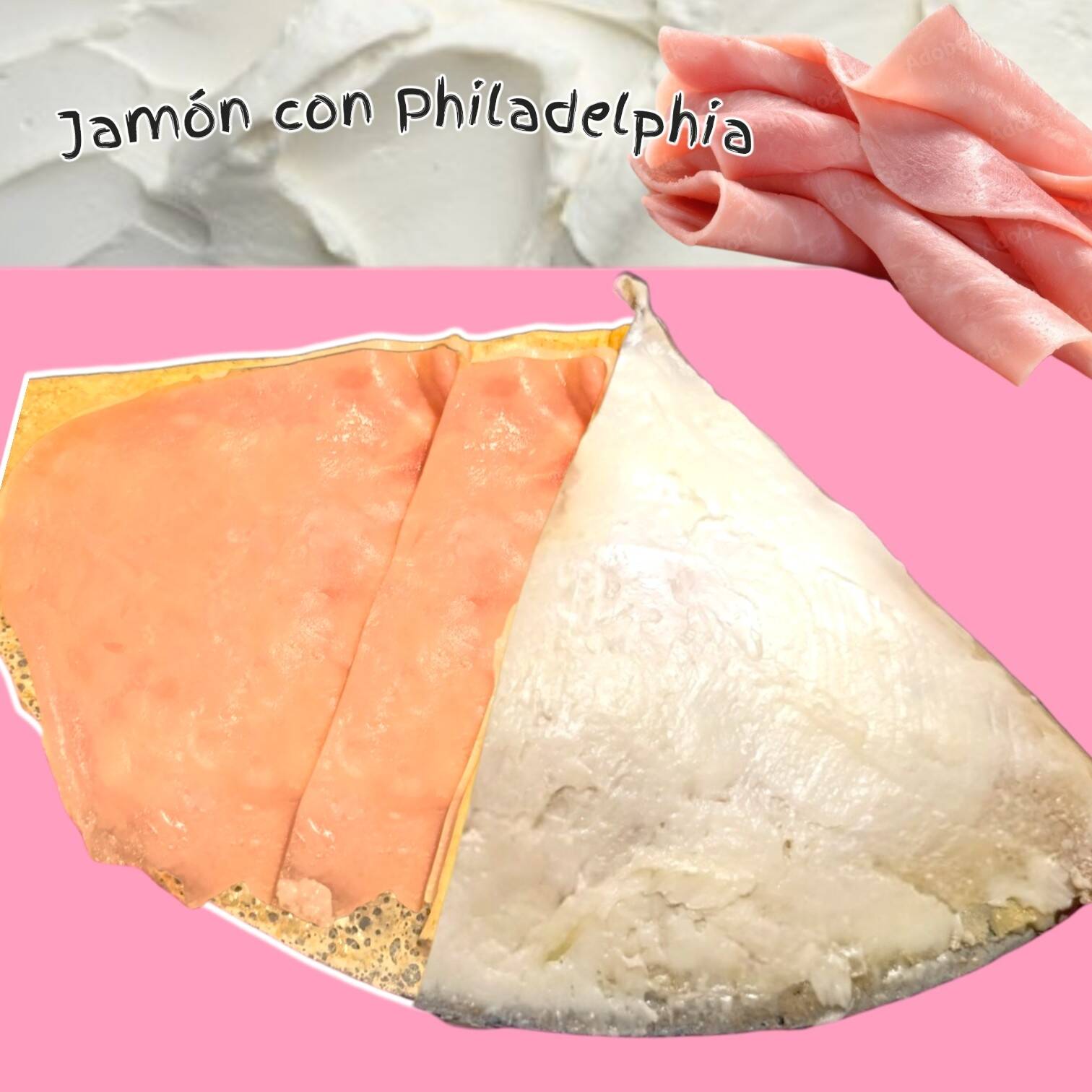 Crepa Philadelphia con Jamón