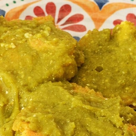 Tortitas de Pollo en Salsa Verde