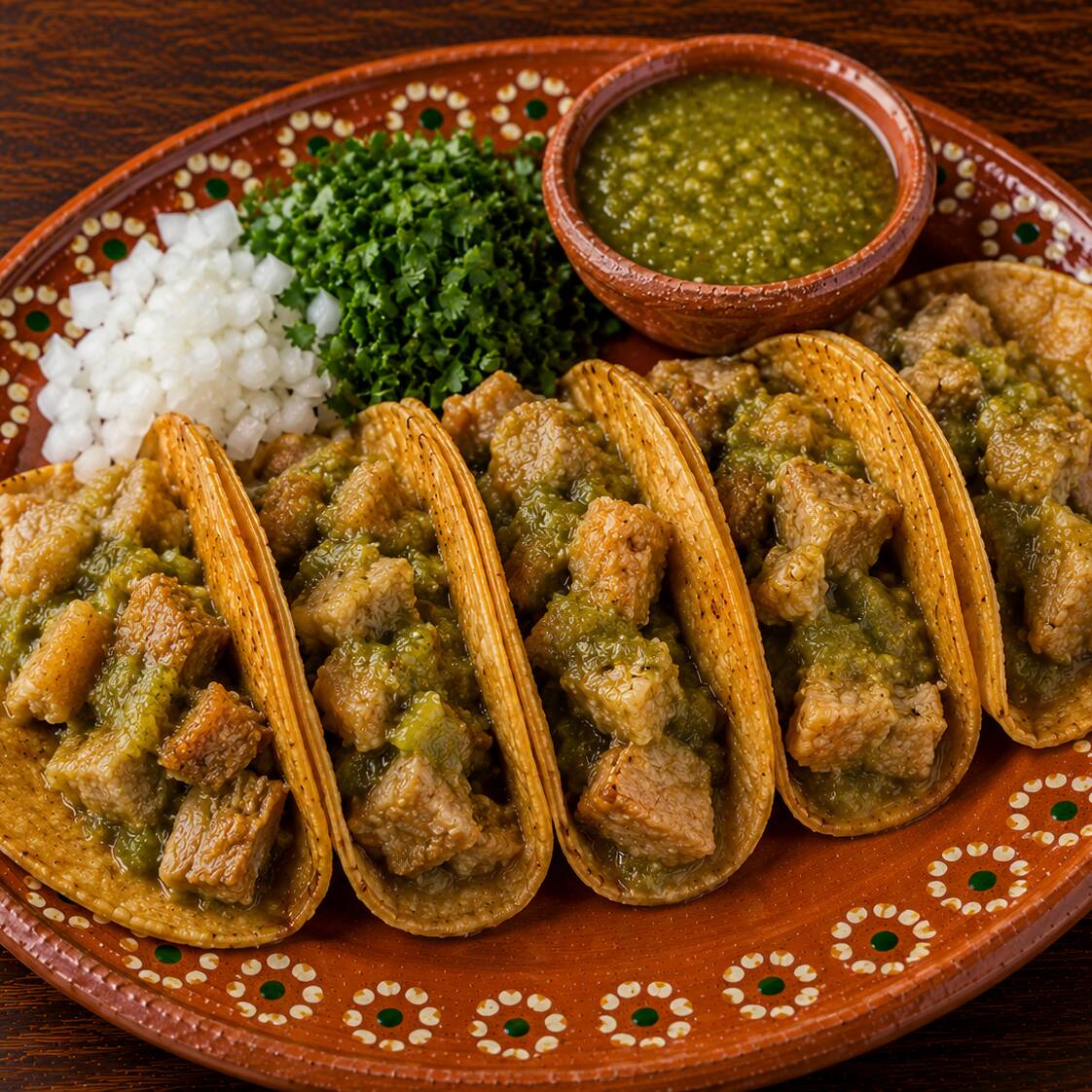 Tacos Chicharrón en Maiz