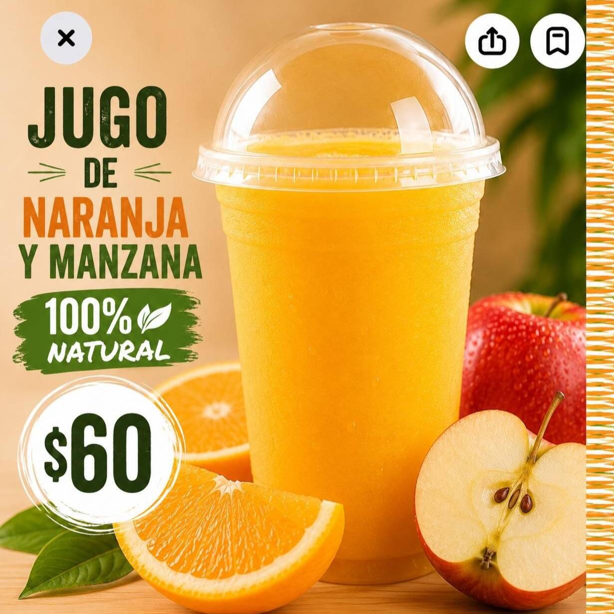 Jugo de Naranja con Manzana