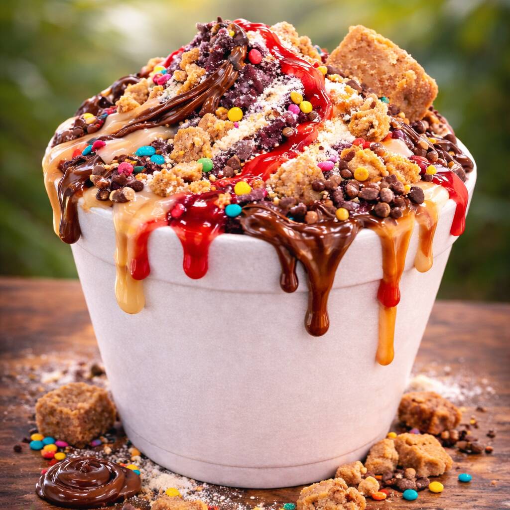 Açaí super cremoso e geladinho O tamanho ideal pra quem quer aproveitar de verdade.😋 Monte do seu jeito com 2 acompanhamentos deliciosos grátis! 🍫✨