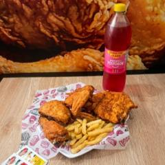Combo 1/2 Pollo Broaster + Papas + Litro