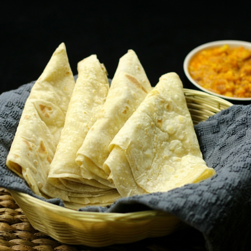 Novidade ! Rumali roti, Pão indiano , do tamanho de um lenço bem macio e saboroso vendo em unidade